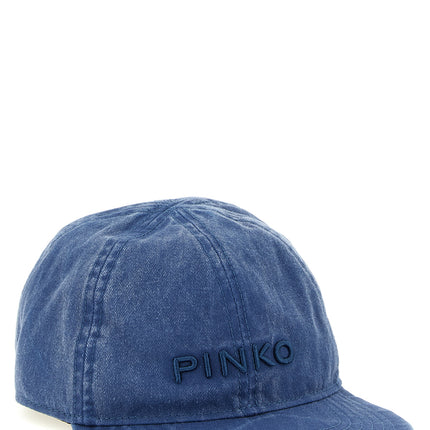 PINKO Blue Cotton Cap (Baseball Hat)