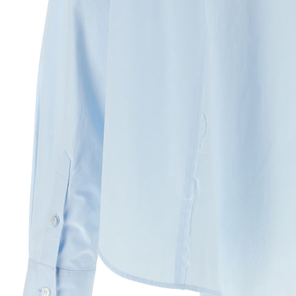 MM6 Maison Margiela Blue Cotton Blouse