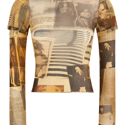 Jean Paul Gaultier Multicolor Polyamide T-Shirt