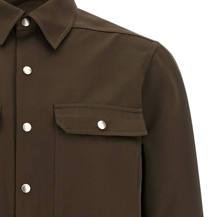 Rick Owens Brown Polyester Blouse