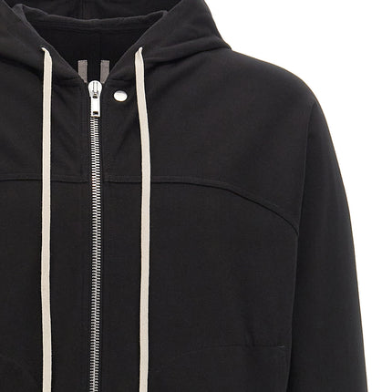 Rick Owens Black Cotton Sweatshirt
