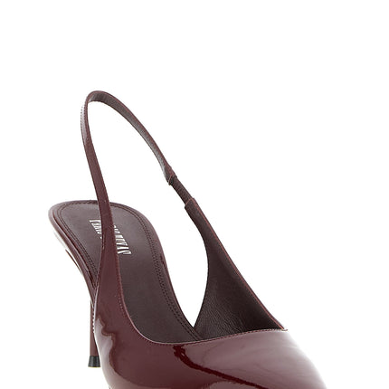 Paris Texas Bordeaux Calfskin Mid Heel Pumps