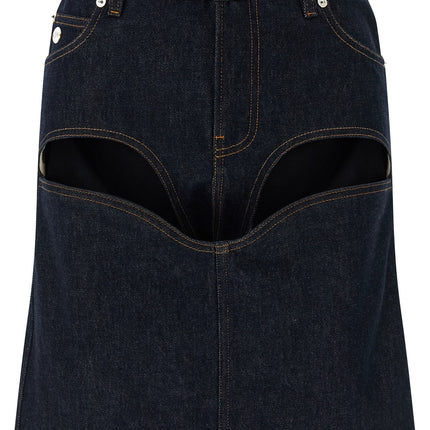 Jean Paul Gaultier Blue Cotton Long Skirt