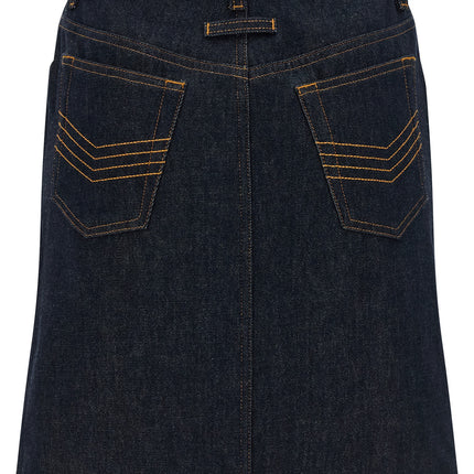 Jean Paul Gaultier Blue Cotton Long Skirt