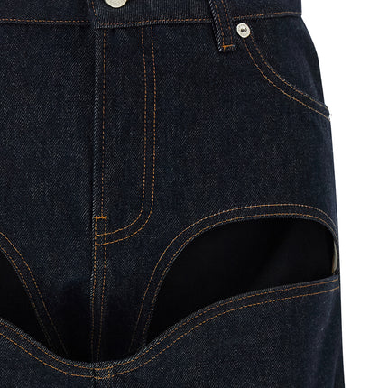 Jean Paul Gaultier Blue Cotton Long Skirt