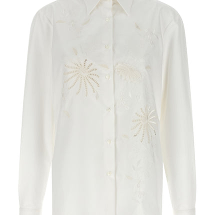 Ermanno Scervino White Cotton Blouse