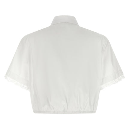 Ermanno Scervino White Cotton Blouse