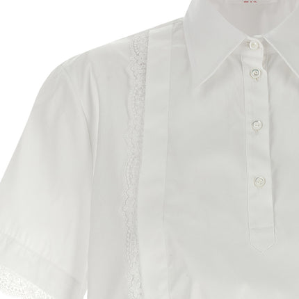 Ermanno Scervino White Cotton Blouse