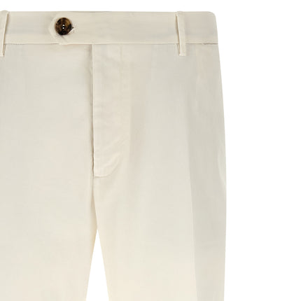 Brunello Cucinelli White Cotton Casual Pants