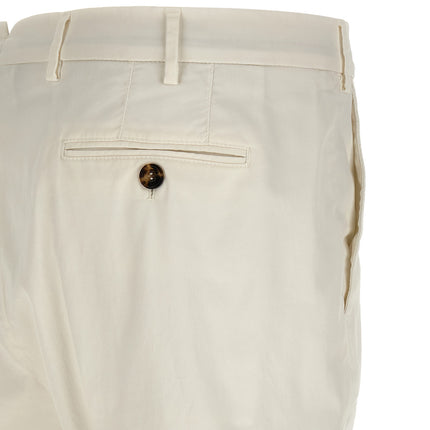 Brunello Cucinelli White Cotton Casual Pants