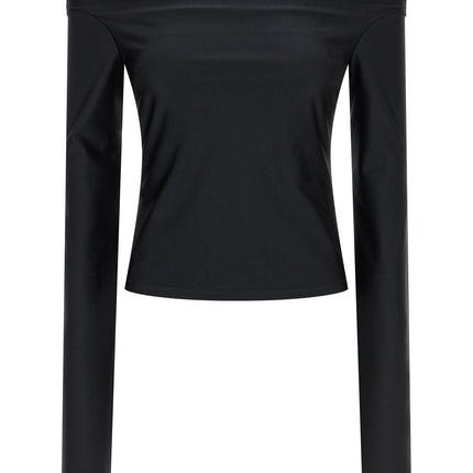 The Andamane Black Polyamide Tank Tops