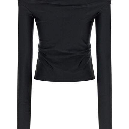 The Andamane Black Polyamide Tank Tops