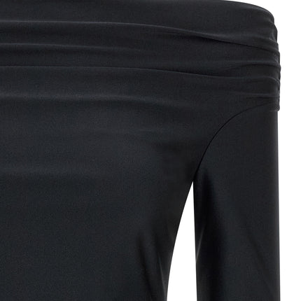 The Andamane Black Polyamide Tank Tops