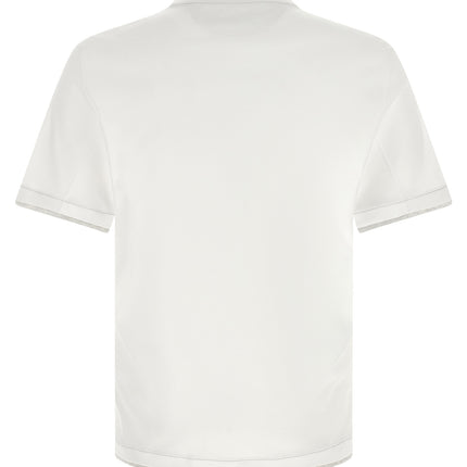 Brunello Cucinelli White Cotton T-Shirt