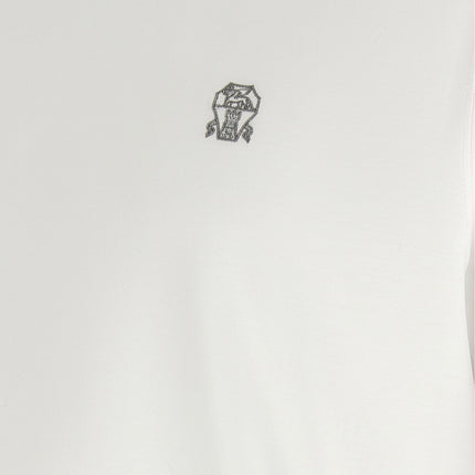 Brunello Cucinelli White Cotton T-Shirt