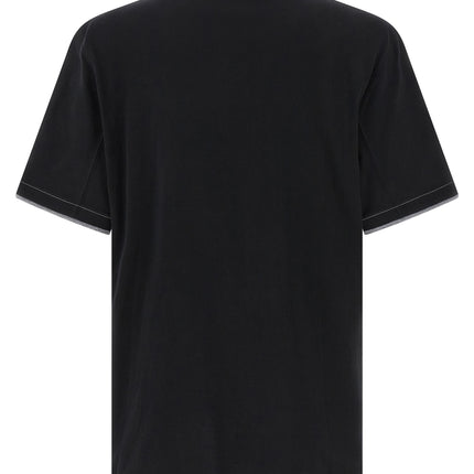 Brunello Cucinelli Black Cotton T-Shirt