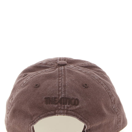 The Attico Brown Cotton Cap (Baseball Hat)