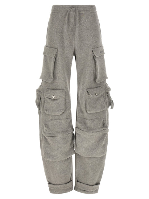 The Attico Gray Cotton Cargo Pants