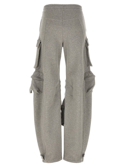 The Attico Gray Cotton Cargo Pants