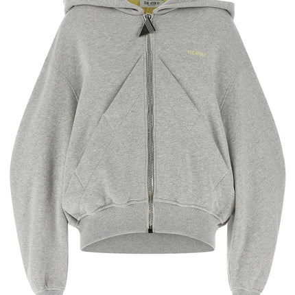 The Attico Gray Cotton Sweatshirt