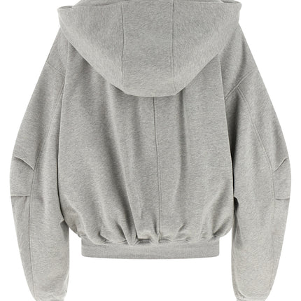 The Attico Gray Cotton Sweatshirt