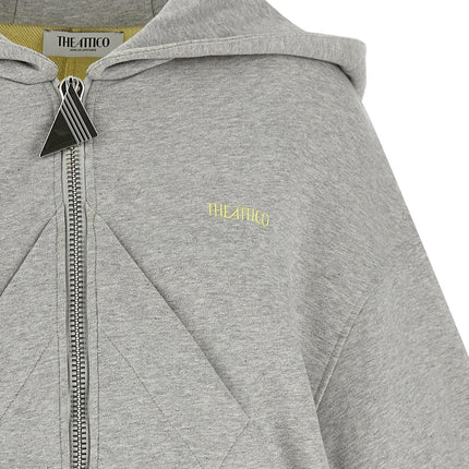 The Attico Gray Cotton Sweatshirt