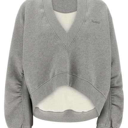 The Attico Gray Cotton Sweatshirt