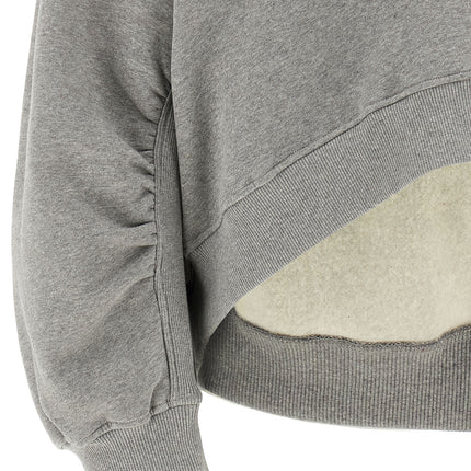 The Attico Gray Cotton Sweatshirt