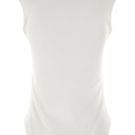 The Attico White Cotton Sleeveles T-Shirt