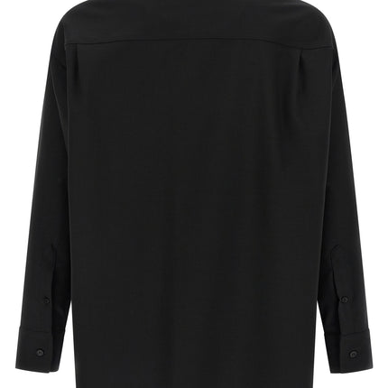 MM6 Maison Margiela Black Polyester Blouse