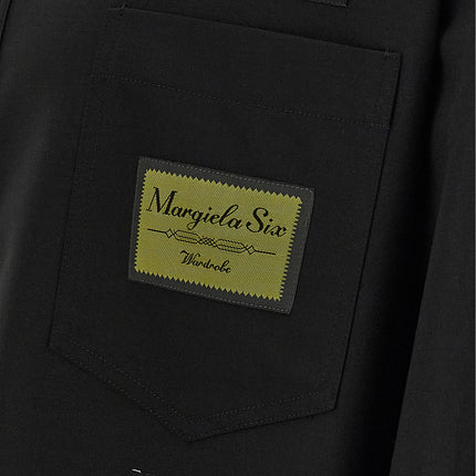 MM6 Maison Margiela Black Polyester Blouse