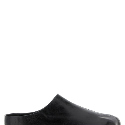 MM6 Maison Margiela Black Calfskin Clogs