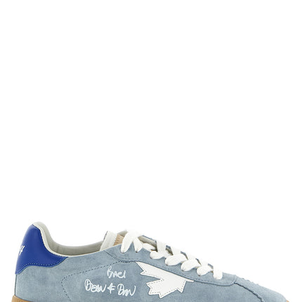 Dsquared² Blue Calfskin Low Top Sneakers