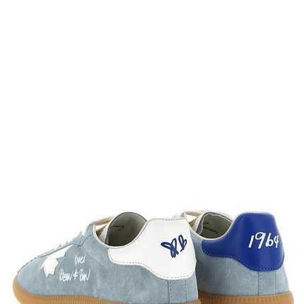 Dsquared² Blue Calfskin Low Top Sneakers