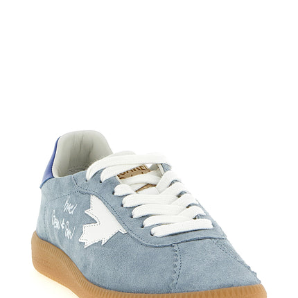 Dsquared² Blue Calfskin Low Top Sneakers