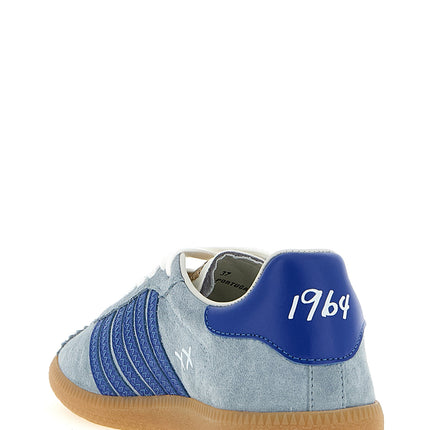 Dsquared² Blue Calfskin Low Top Sneakers