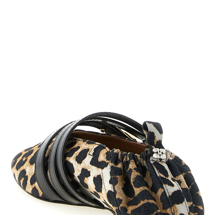 Ganni Multicolor Cotton Ballet Flats