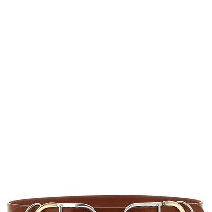 PINKO Brown Lamb Leather Regular Belt