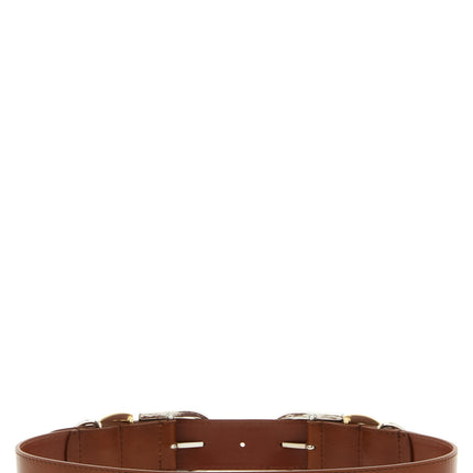 PINKO Brown Lamb Leather Regular Belt
