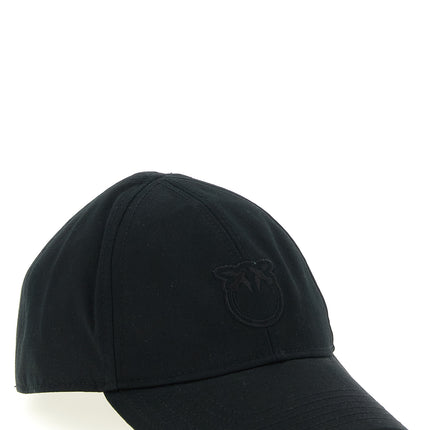 PINKO Black Cotton Cap (Baseball Hat)