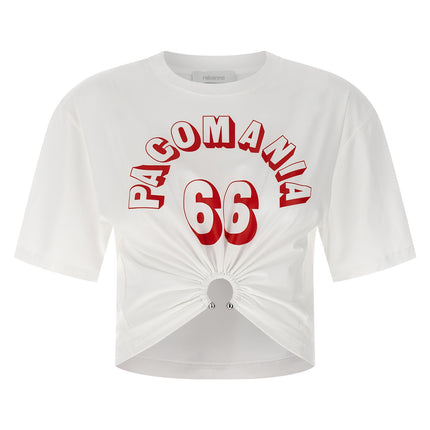 Paco Rabanne White Cotton T-Shirt
