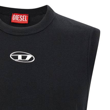 Diesel Black Cotton T-Shirt