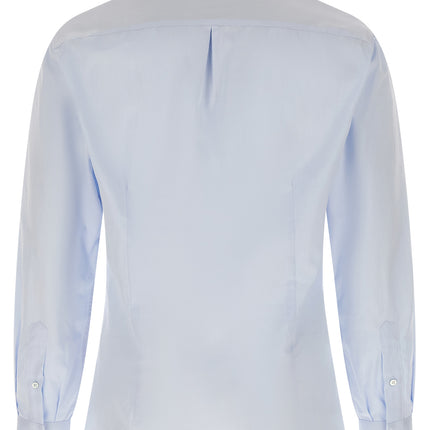 Brunello Cucinelli Blue Cotton Blouse