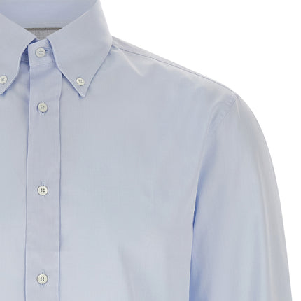 Brunello Cucinelli Blue Cotton Blouse