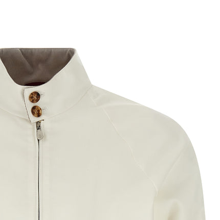 Brunello Cucinelli White Cotton Full-Length Jacket