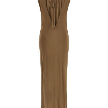 Elisabetta Franchi Beige Viscose Long Dress