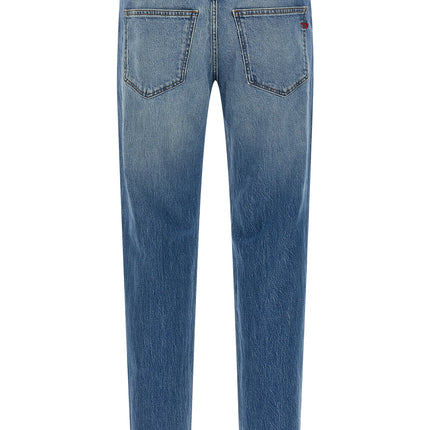 Diesel Blue Cotton Straight-Leg Jeans