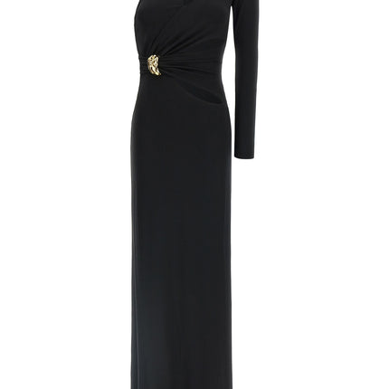 Elisabetta Franchi Black Viscose Long Dress