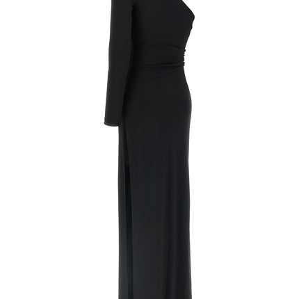 Elisabetta Franchi Black Viscose Long Dress