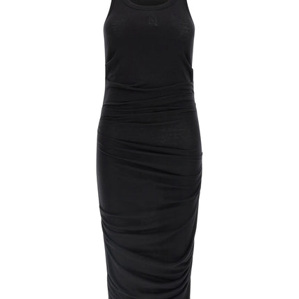 Elisabetta Franchi Black Lycra Midi Dress